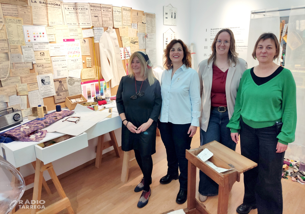 Tàrrega inaugura una exposició que reivindica les dones 'invisibilitzades' en els oficis tèxtils per commemorar el 8-M