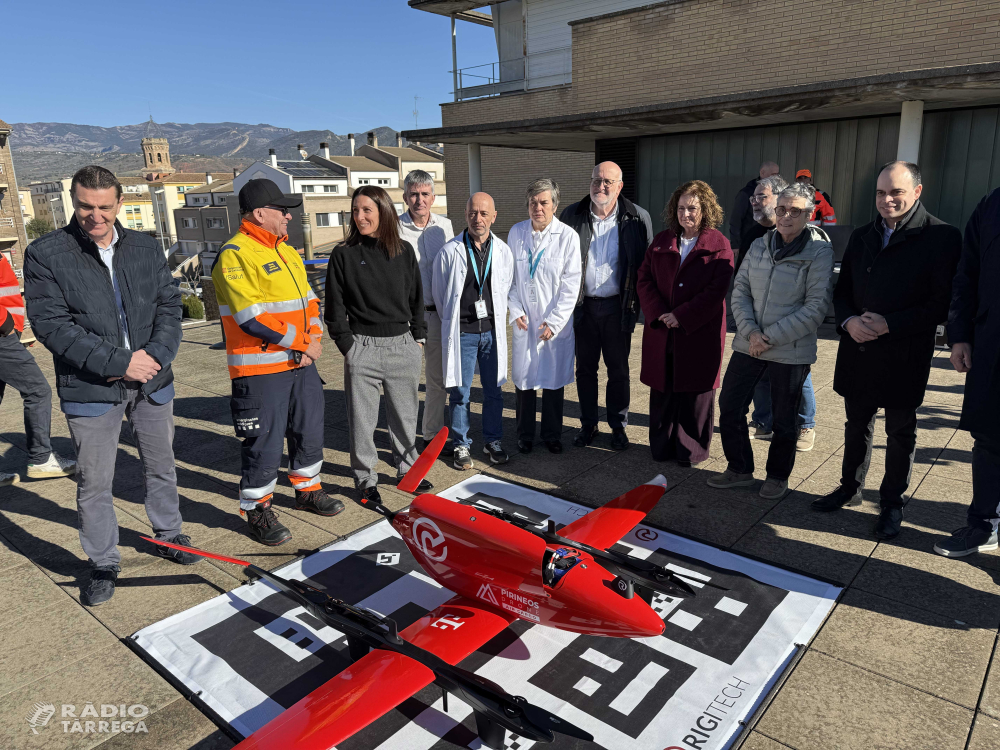 L'Hospital de Tremp i l'Arnau de Vilanova de Lleida estrenaran un servei regular de transport sanitari amb drons