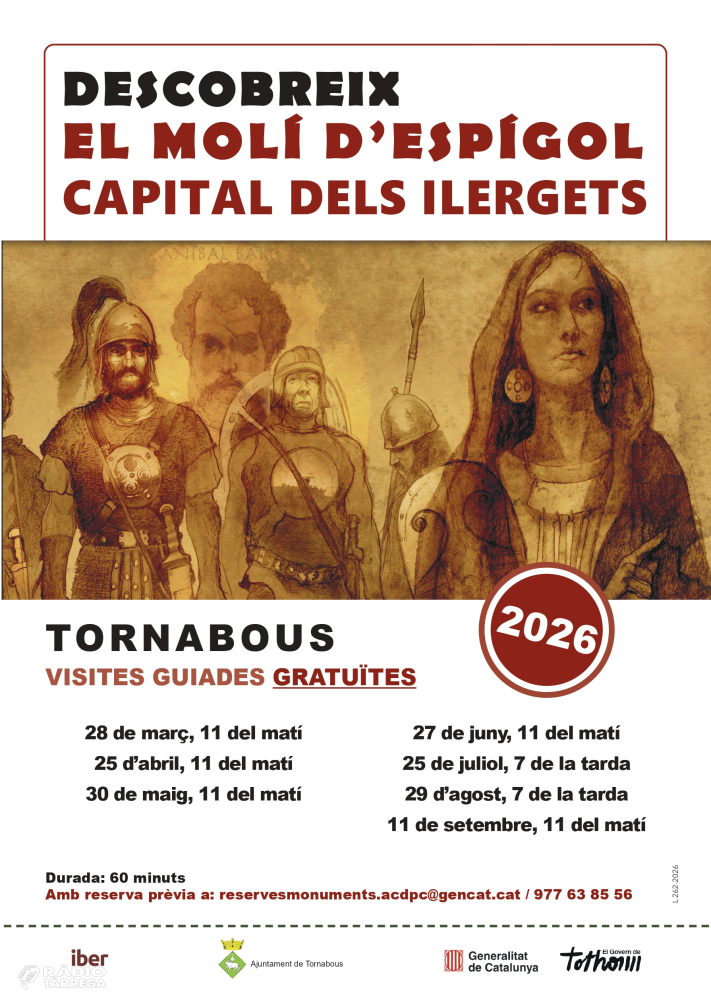 El Molí d’Espígol reprèn les visites guiades per descobrir una de les principals ciutats ibèriques dels ilergets