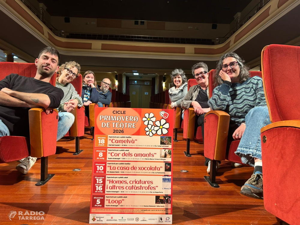 El Cicle de Teatre de Primavera omplirà Bellpuig d'espectacles entre els mesos d'abril i juny