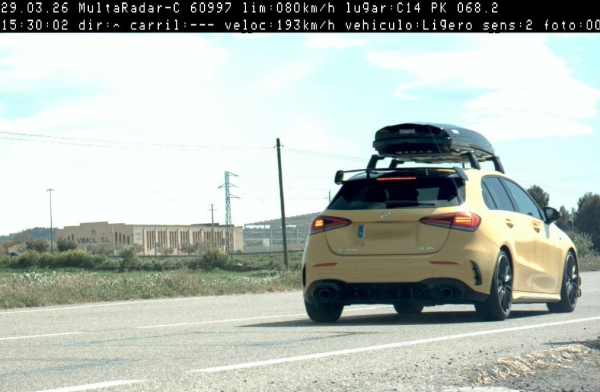 Els Mossos d'Esquadra denuncien penalment un conductor per circular a 193 km/h per la C-14 a Verdú