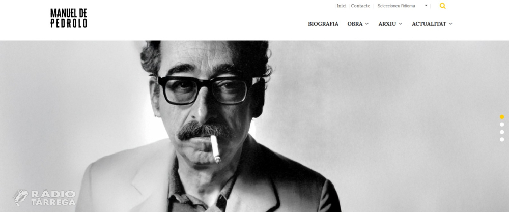La Diputació de Lleida crea una pàgina web de Manuel de Pedrolo