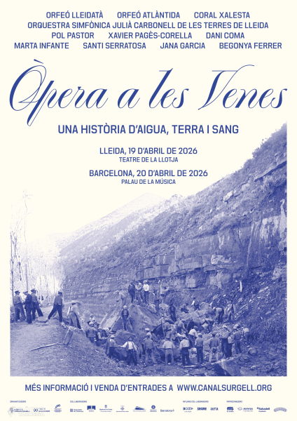 'Òpera a les venes' porta la història del Canal d'Urgell a Lleida i Barcelona