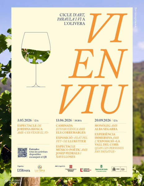 La cooperativa l'Olivera recupera el seu cicle de cultura, paraula i vi