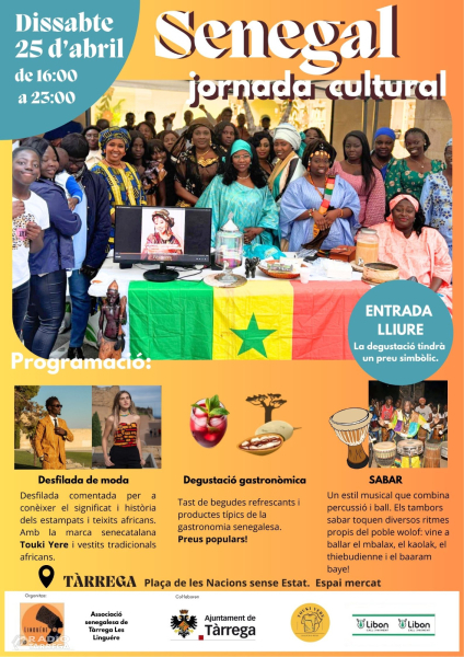 Tàrrega acollirà la Jornada Cultural del Senegal aquest dissabte 25 d’abril