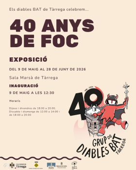 Els Diables de la BAT celebren els seus 40 anys de trajectòria amb una exposició que s'inaugurarà en el marc de la Festa Major de Tàrrega