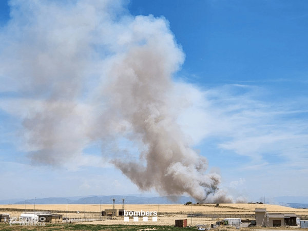 Dissabte amb perill molt alt d'incendi forestal a 24 municipis de l'Urgell, Noguera, Segarra, Segrià