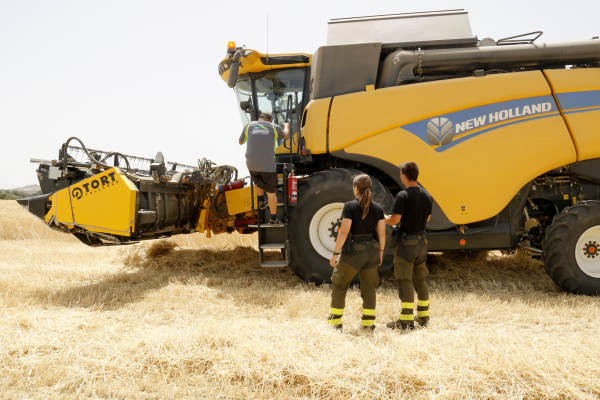 Continuen les inspeccions per prevenir incendis agrícoles en plena onada de calor