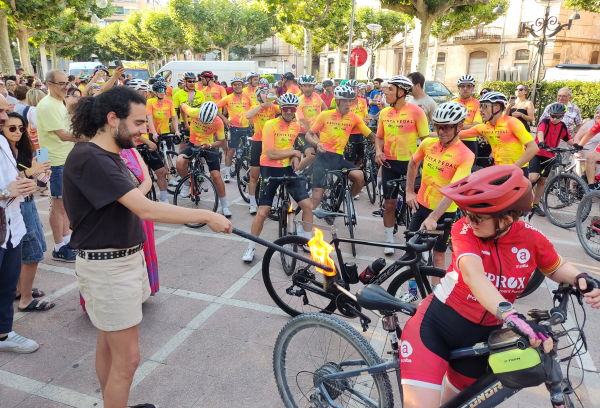 Èxit de la rebuda de la Flama del Canigó a Tàrrega, acte destacat de la festa de Sant Joan