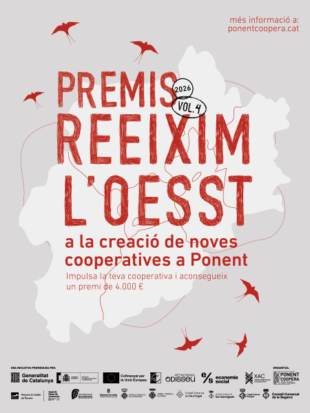 S’obre la convocatòria dels premis Reeixim L’OESST per a la creació de sis noves cooperatives a Ponent