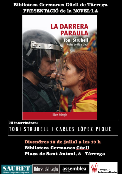 L'ANC de Tàrrega presenta aquest divendres el llibre La darrera paraula de Toni Strubell