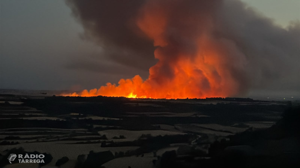 Actiu un incendi a la zona de Rabassoles, al terme de Guimerà