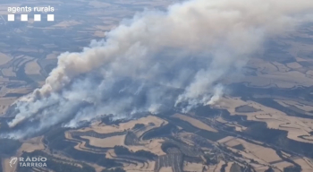 L'incendi de Guimerà eleva la superfície afectada fins a les 409 hectàrees