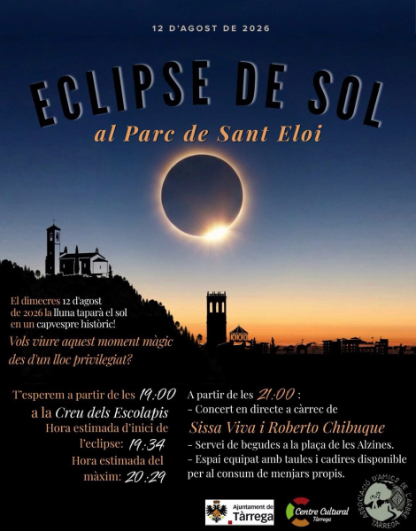 El Parc de Sant Eloi serà el punt de trobada per seguir l'eclipsi solar del 12 d'agost