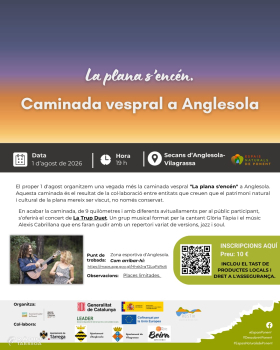 'La plana s’encén' proposa descobrir el Canal d’Urgell al capvespre amb una experiència de natura, teatre i música