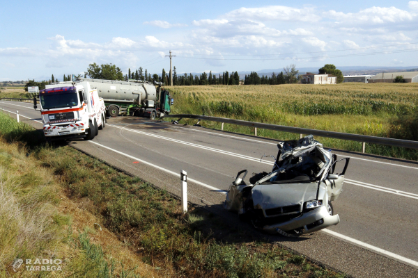 La sinistralitat a les carreteres es redueix un 11% fins al 31 d’agost i tanca amb 87 morts