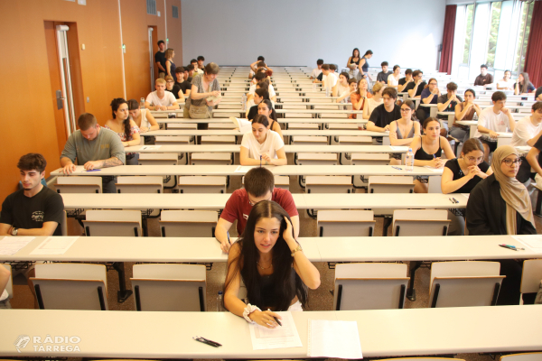 La convocatòria de setembre de les proves d'accés a la universitat arrenca aquest dimecres amb 9.004 matriculats