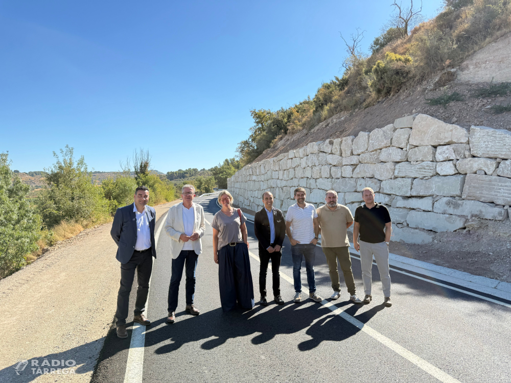 La Diputació de Lleida rehabilita, eixampla i millora la carretera LV-2341, a Nalec