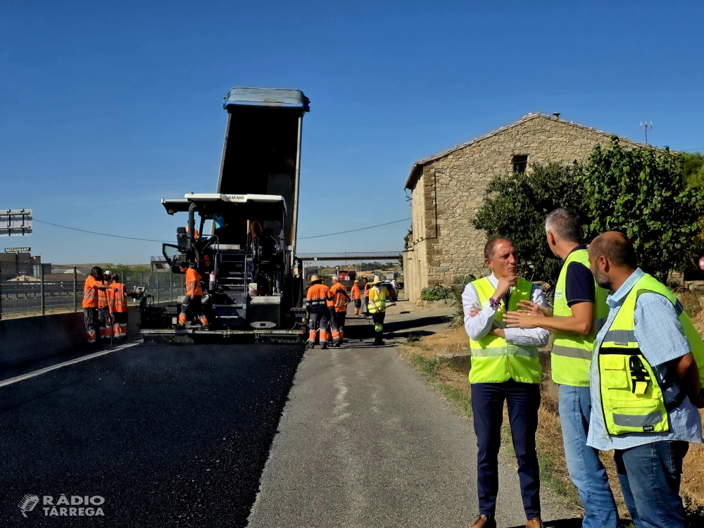 El Govern renova 7 quilòmetres de les vies col·lectores de l’A-2 a Lleida
