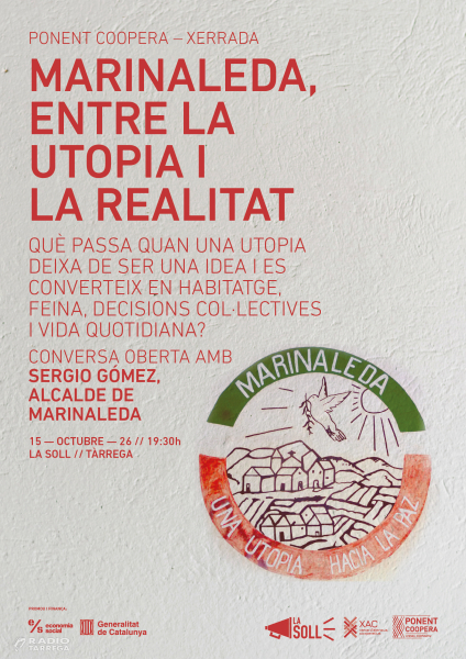 L’alcalde de Marinaleda porta a Tàrrega el seu model alternatiu d’accés a la terra, l’habitatge i la feina
