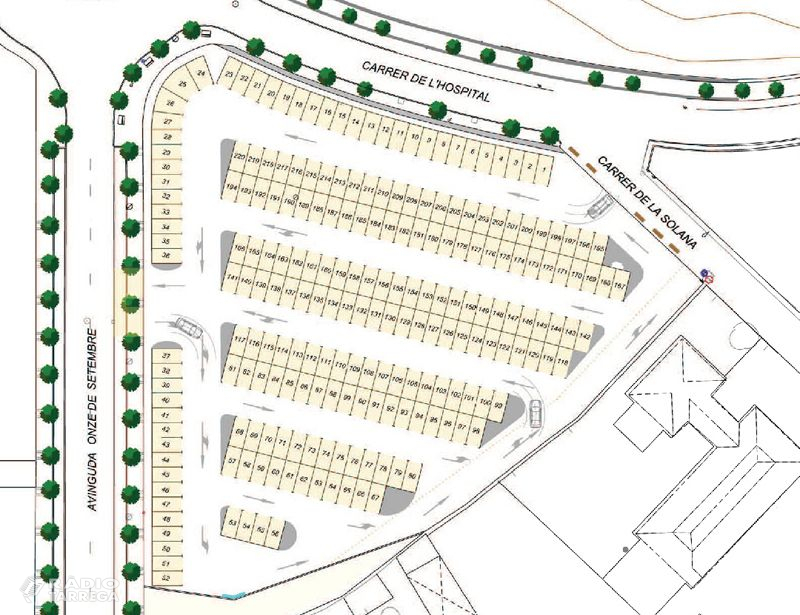 L’Ajuntament de Tàrrega aprova el projecte de millora de l’àrea d’estacionament situada a l’avinguda Onze de Setembre, que guanyarà en capacitat