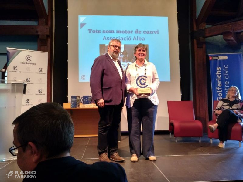 La 2a edició dels Premis La Confederació 2018 premia l'Associació Alba de Tàrrega per la seva gestió i governança democràtica
