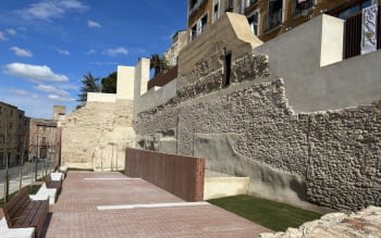 Finalización de las obras de consolidación de un tramo de la muralla de Sant Antoni de Valls
