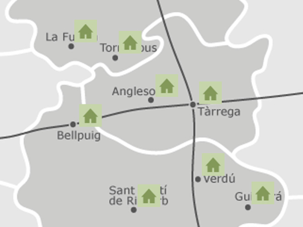 Mapa d'Allotjaments