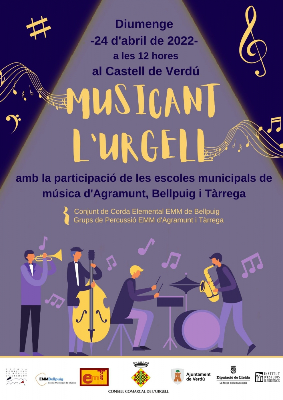 Musicant a l'Urgell, 24 d'abril al Castell de Verdú
