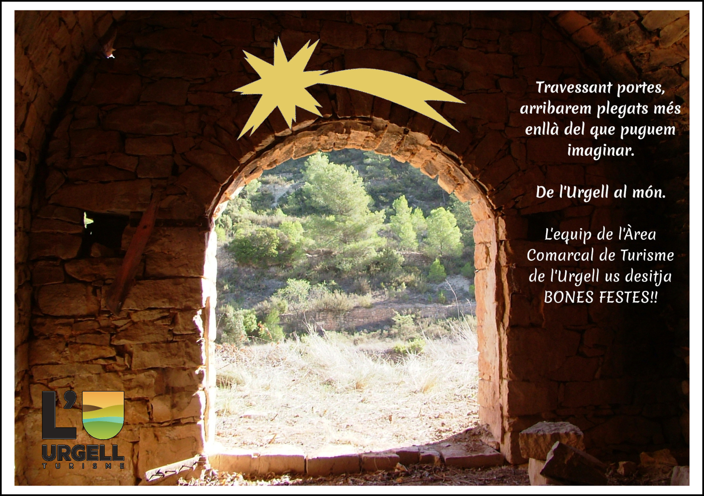 L'Àrea de Turisme del Consell Comarcal de l'Urgell us desitja Bon Nadal !!