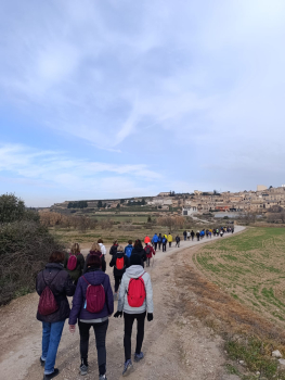 Èxit de públic a la Caminada per la pedra seca del Riu Ondara , del dia 19 de gener