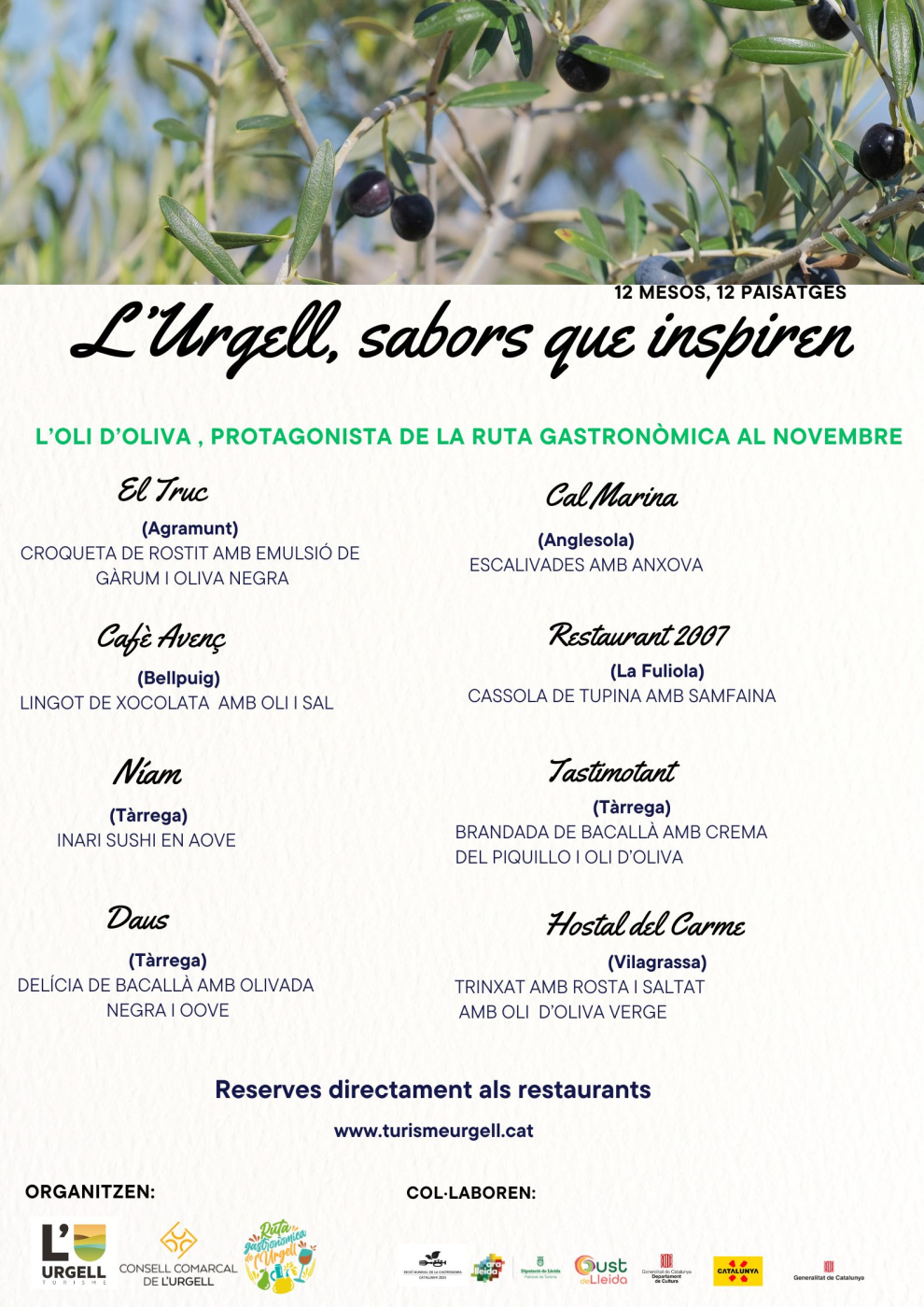 Al novembre L'Urgell, té gust d'oli d'oliva