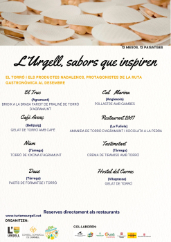 A l'Urgell, el torró i els productes nadalencs són els protagonistes al desembre !