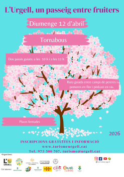 L'Urgell, un passeig entre fruiters a  Tornabous. Diumenge 12 d'abril