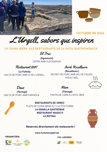 La gastronomia ibera, protagonista a l'octubre a l'Urgell