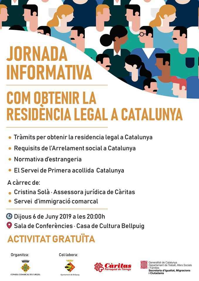 JORNADA INFORMATIVA DE COM OBTENIR LA RESIDÈNCIA LEGAL A CATALUNYA