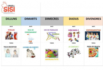 Pla Setmanal d'Activitats del SISI Urgell