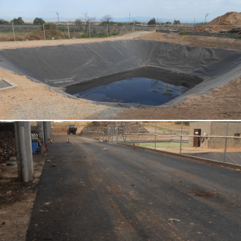 Obres de la bassa de lixiviats i del vial perimetral de la Planta de Compostatge