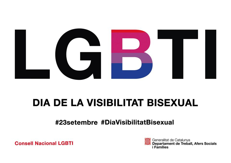 Avui 23 de setembre és el el Dia de la Visibilitat Bisexual