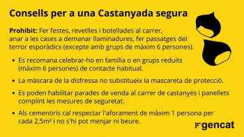 El PROCICAT aprova les obligacions i recomanacions per celebrar la Castanyada