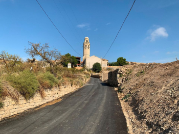 Finalitzen les obres d’urbanització del camí de la Costa de la Ribera de Sant Martí de Maldà