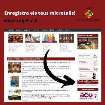 Registre de microtalls elèctrics de l'Urgell