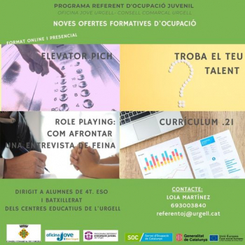 Tallers als centres educatius de la comarca