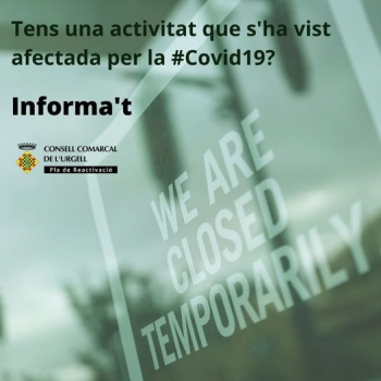 Tens una activitat que s'ha vist  afectada per la #Covid19?
