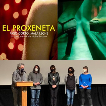 Presentació al teatre Armengol de #Bellpuig del documental “El proxeneta” de Mabel Lozano.