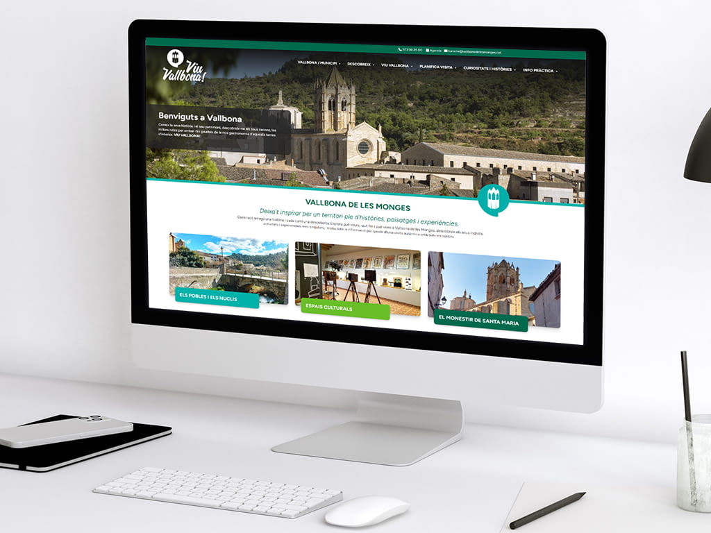 Vallbona de les Monges estrena una nova pàgina web per millorar l'experiència dels visitants