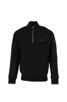 FRED PERRY sudadera con media cremellera hombre