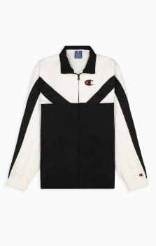 Zip-Up colour block and stripe track jacket