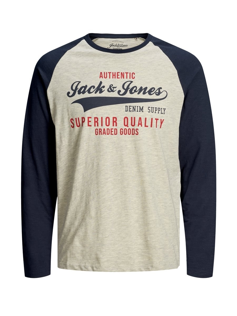 JACK & JONES camiseta manga larga JJERAGLAN LOGO