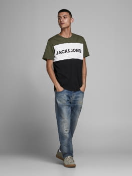 JACK & JONES camiseta manga corta JJELOGO BLOCKING - 6